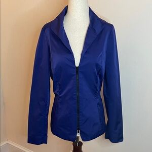 Lafayette 148 New York Royal Blue/Purple Full Zip Jacket Women’s Size 10